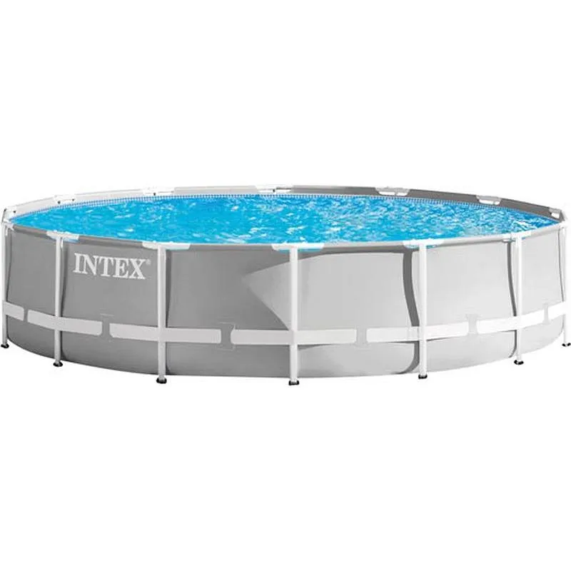 Compra PISCINA REDONDA DESMONTABLE METAL FRAME 12.706 L DEPURADORA CARTUCHO TIPO A diametro427X107CM INTEX 55205 al mejor precio