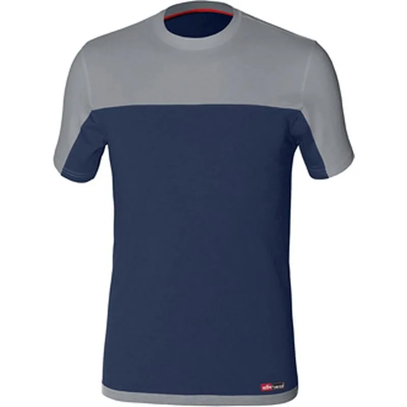 Compra CAMISETA STRETCH BICOLOR AZUL-GRIS TALLA XXL ISSALINE 8772-040-XXL al mejor precio