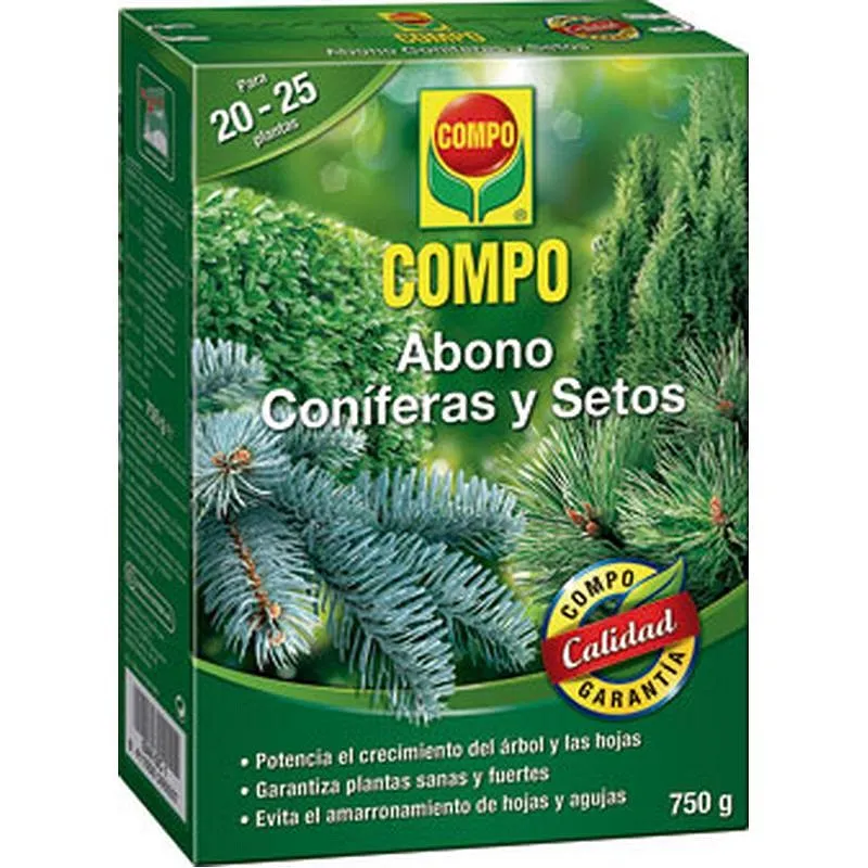 Compra ABONO CONIFERAS Y SETOS 750 GR COMPO 2655202011 al mejor precio
