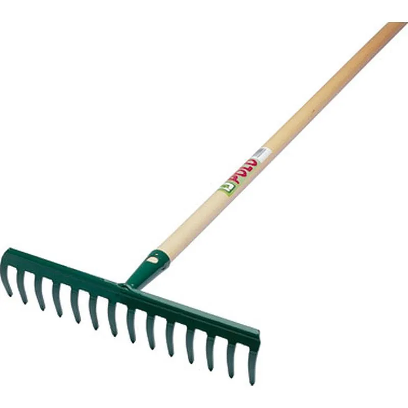 Compra RASTRILLO JARDIN 14 PUAS 35 CM CON MANGO DE 130 CM MAIOL 502614 al mejor precio