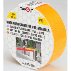 Compra CINTA ADHESIVA SEÑALIZACION REFLECTANTE 33 M X 50 MM AMARILLA TARGET CRA3350 al mejor precio