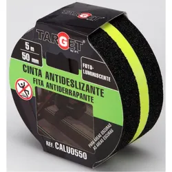 Compra CINTA ANTIDESLIZANTE BANDA LUMINISCENTE 5 M X 50 MM TARGET CALU0550 al mejor precio