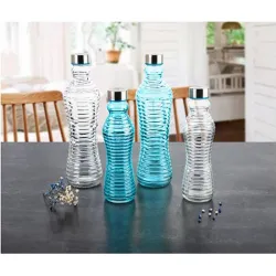 Compra BOTELLA CRISTAL 1 L AZUL TURQUESA QD 7522007 al mejor precio