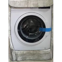 Compra FUNDA LAVADORA CARGA FRONTAL 85 X 60 X 60CM MADERA BLANCA AMBIT 06166EST31 al mejor precio