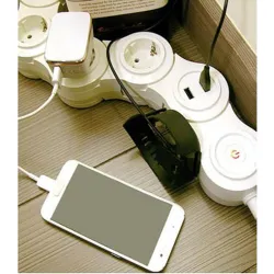 Compra BASE MULTIPLE FLEX 4T + 2 USB + WIFI 1,5 M 3 X 1,5 RUBILEC OCSW681114 al mejor precio