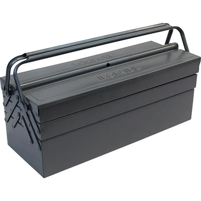 Compra CAJA HERRAMIENTAS METAL GRIS 560 X 220 X 220 MM 5 COMPARTIMENTOS IRONSIDE 191453 al mejor precio