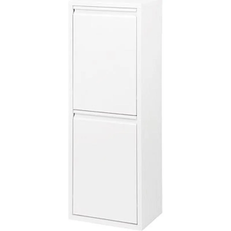 Compra CONTENEDOR BASURA ECOLOGICO METALICO 2 DEPARTAMENTOS BLANCO LACADO DUETT 998502 al mejor precio