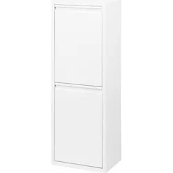 Compra CONTENEDOR BASURA ECOLOGICO METALICO 2 DEPARTAMENTOS BLANCO LACADO DUETT 998502 al mejor precio