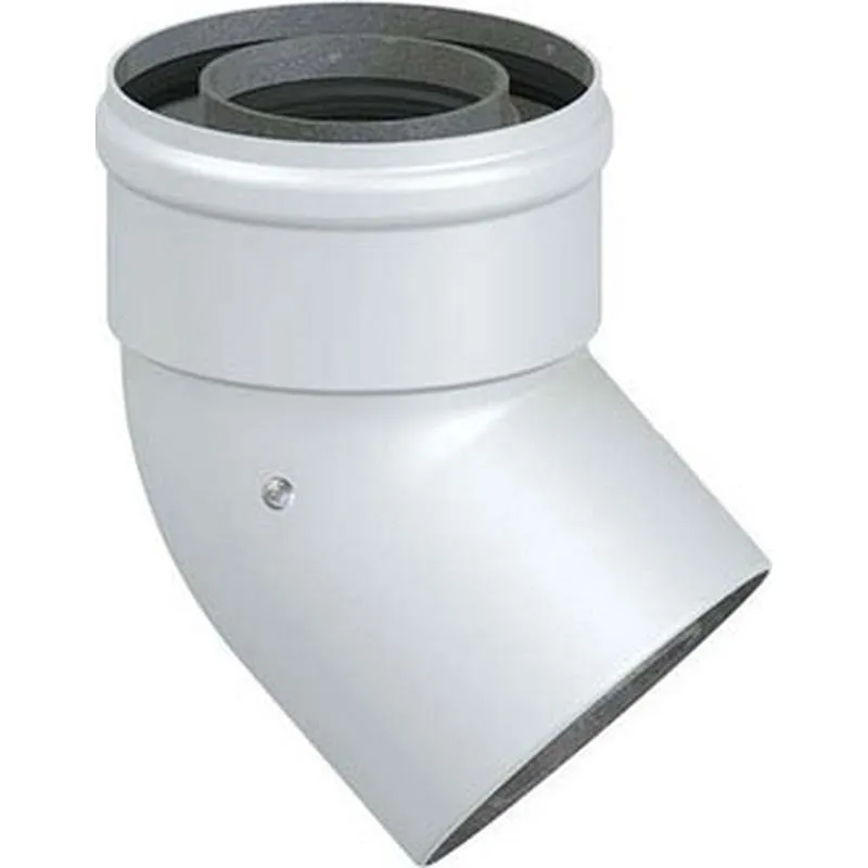 Compra CODO COAXIAL DE EVAPORACION CALDERAS ESTANCAS diametro60/100 45 M-H 81373045 al mejor precio