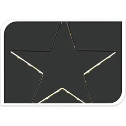 Compra ESTRELLA LEDS A PILAS 27 X 28 CM BLANCA IMPORT AXQ000030 al mejor precio