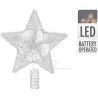 Compra ESTRELLA PARA ARBOL CON LEDS 25 CM PLATA IMPORT AMY100520 al mejor precio