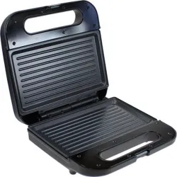 Compra SANDWICHERA DOBLE CON PLACAS GRILL 800 W NEGRA AMBIT H-203 al mejor precio
