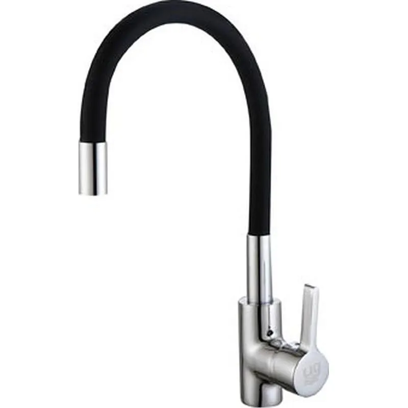 Compra GRIFO COCINA MONOMANDO FLEXIBLE TIMANFAYA NEGRO UG GC11080 al mejor precio