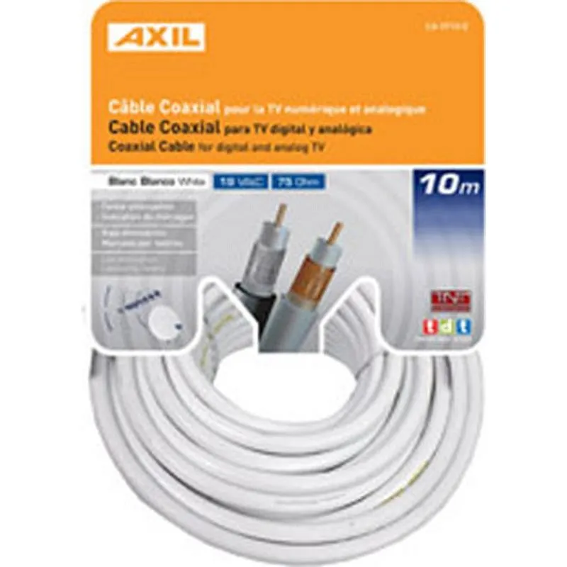 Compra CABLE COAXIAL TV 19VAT - C BLANCO 50 M AXIL CA0752E al mejor precio
