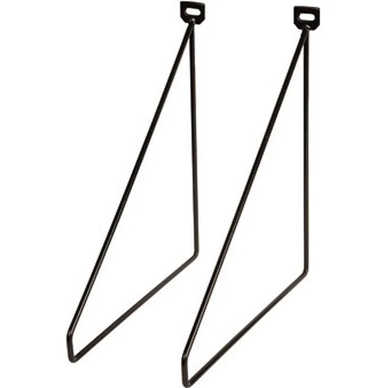 Compra ESCUADRA SOPORTE METAL THIN NEGRO 2 UDS 24 X 26,5 CM DURALINE 1198148 al mejor precio