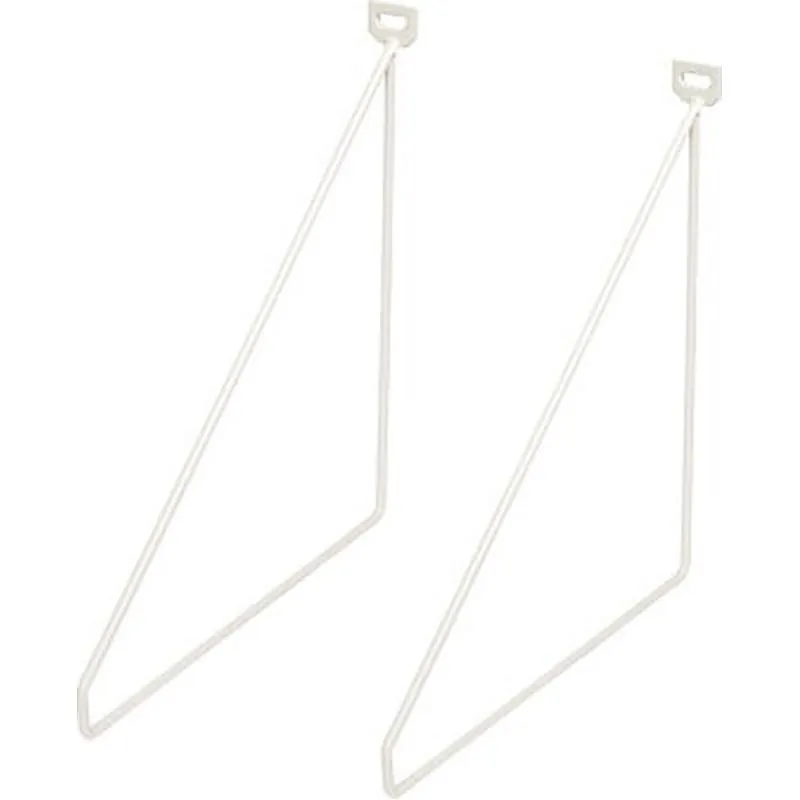 Compra ESCUADRA SOPORTE METAL THIN BLANCO 2 UDS 24 X 26,5 CM DURALINE 1204504 al mejor precio