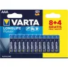 Compra PILA ALCALINA LONG LIFE LR03 AAA 8 + 4 UNIDADES VARTA 4903121472 al mejor precio