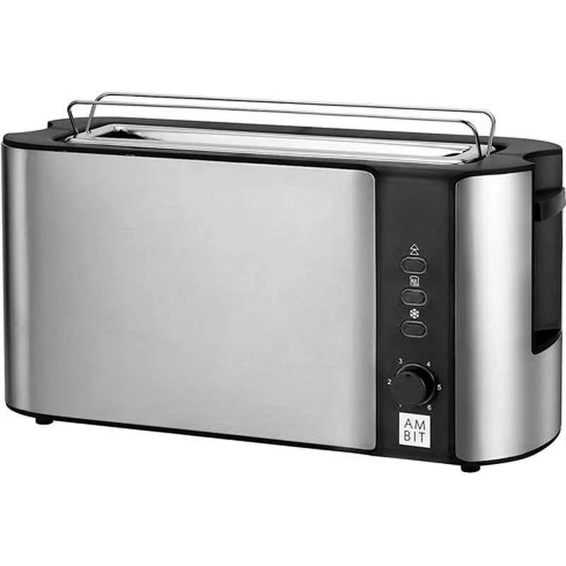 Compra TOSTADOR RANURA EXTRALARGA INOX 1000W AMBIT T-26 INOX al mejor precio
