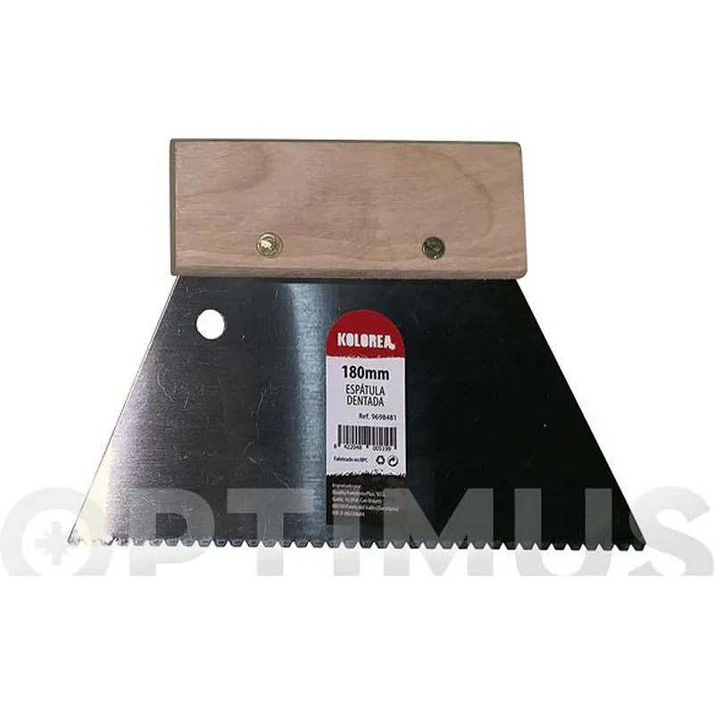 Compra ESPATULA DENTADA 180 MM KOLOREA 5199 al mejor precio