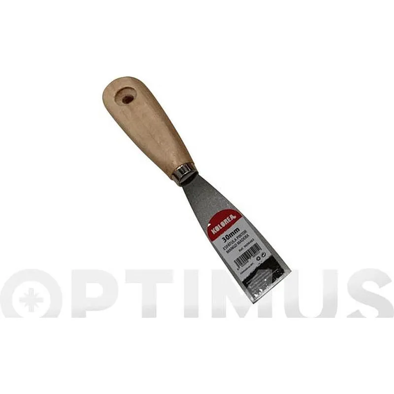 Compra ESPATULA PINTOR ACERO MANGO MADERA 30 MM KOLOREA 5212 al mejor precio