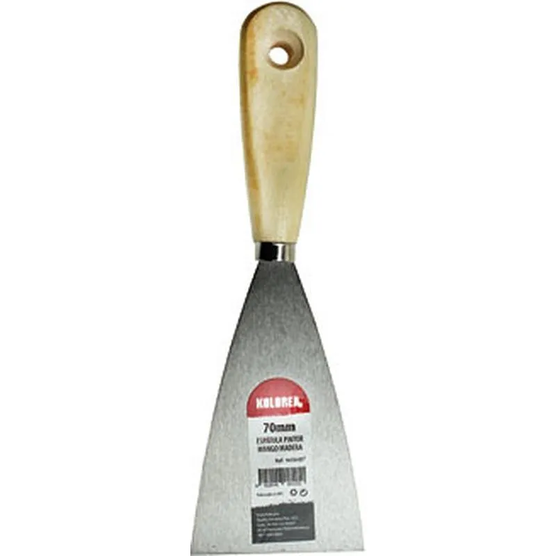 Compra ESPATULA PINTOR ACERO MANGO MADERA 70 MM KOLOREA 5250 al mejor precio
