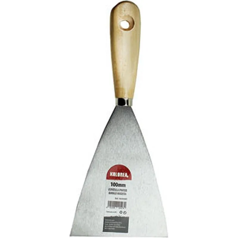 Compra ESPATULA PINTOR ACERO MANGO MADERA 100 MM KOLOREA 5274 al mejor precio
