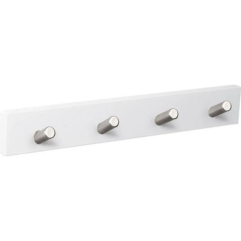 Compra PERCHA PARED 4 POMOS INCLINADOS BLANCO INOX NESU 9400BLIN4 al mejor precio