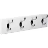 Compra PERCHA PARED 4 GANCHOS PIEL CROMO BRILLANTE NESU 9201BLCR al mejor precio
