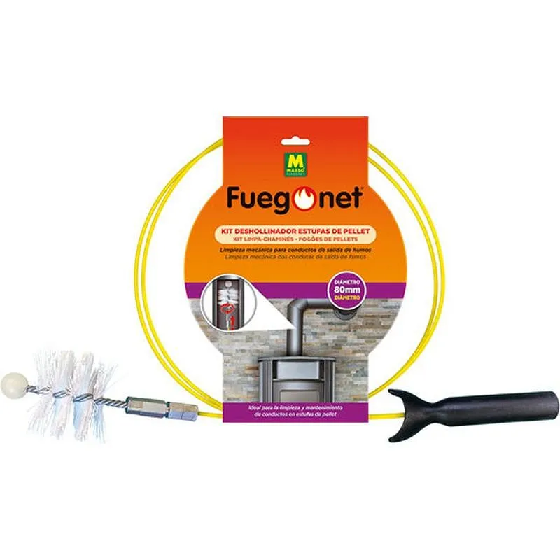 Compra DESHOLLINADOR ESTUFAS PELLET KIT 80 MM FUEGONET 231544 al mejor precio