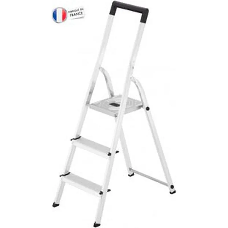 Compra ESCALERA ALUMINIO DOMESTICA L40 EASYCLIX 3 PELDAÑOS HAILO 5_8943-001 al mejor precio