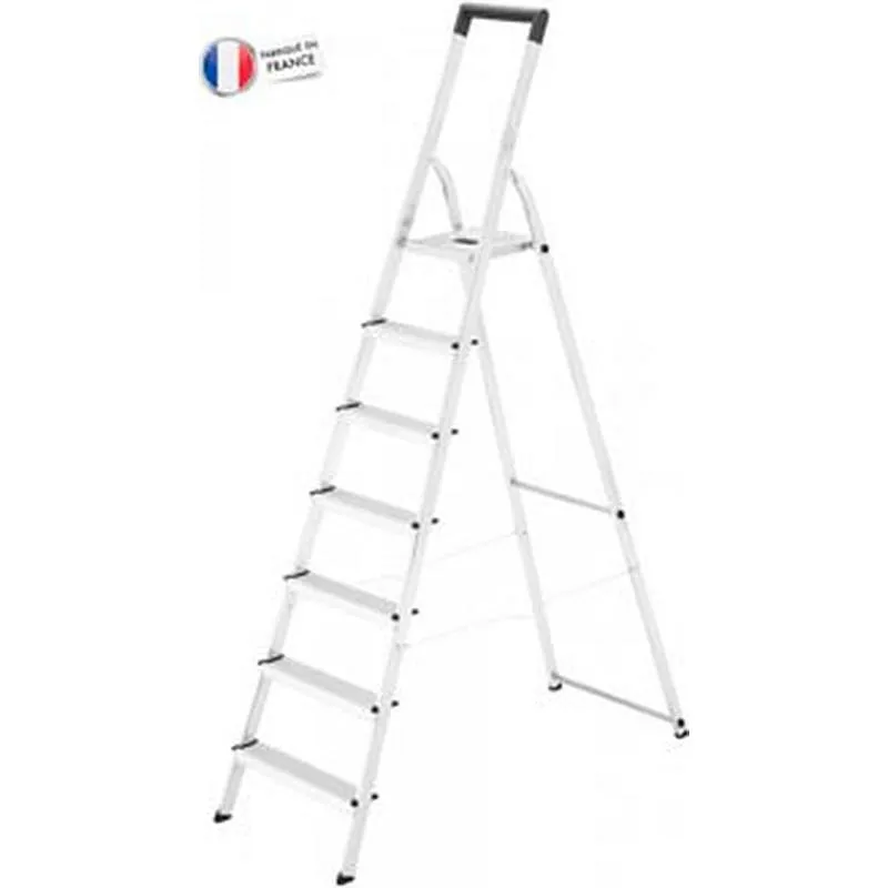 Compra ESCALERA ALUMINIO DOMESTICA L40 EASYCLIX 7 PELDAÑOS HAILO 5_8947-001 al mejor precio