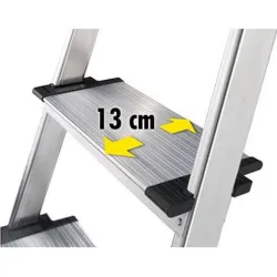 Compra ESCALERA ALUMINIO DOMESTICA XXL EASYCLIX 5 PELDAÑOS HAILO 5_8815-001 al mejor precio