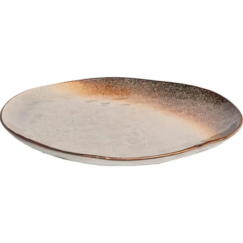 Compra PLATO STONEWARE BICOLOR IRREGULAR LLANO 27 CM 9065001 al mejor precio