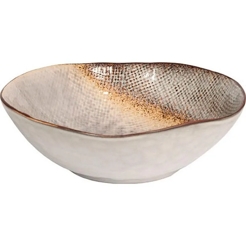 Compra PLATO STONEWARE BICOLOR IRREGULAR HONDO 17,5 CM 9065002 al mejor precio