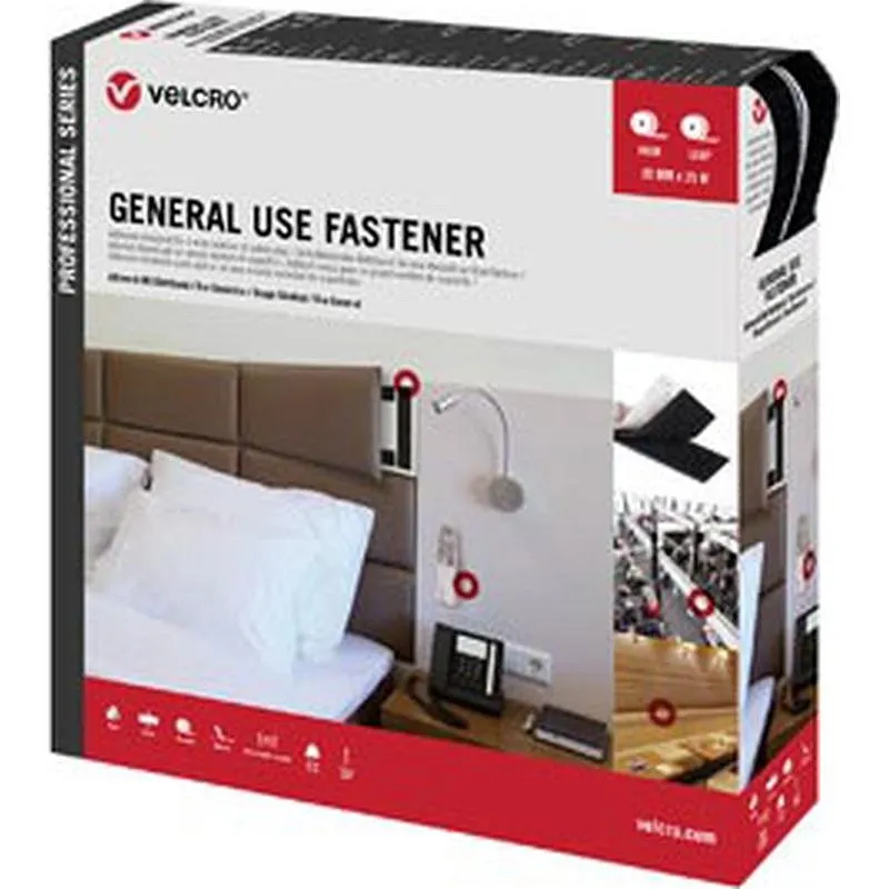 Compra CINTA UNION DESMONTABLE VELCRO® USO GENERAL 5 M X 20 MM NEGRO VELCRO® 47503 al mejor precio