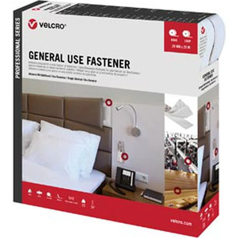 Compra CINTA UNION DESMONTABLE VELCRO® USO GENERAL 5 M X 20 MM BLANCO VELCRO® 47504 al mejor precio