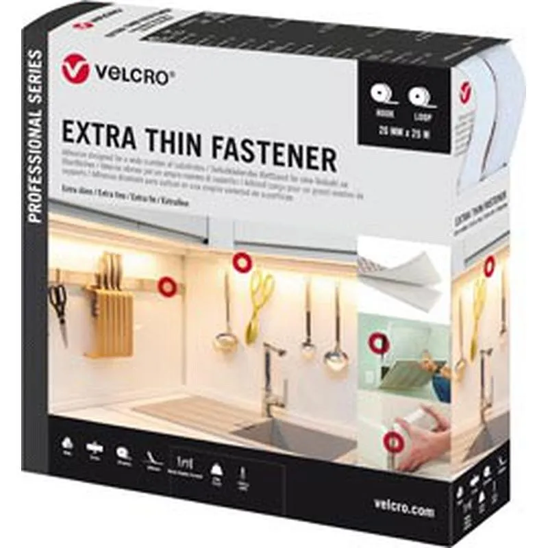 Compra CINTA UNION DESMONTABLE VELCRO® CIERRE EXTRA FINO 5 M X 20 MM BLANCO VELCRO® 47510 al mejor precio