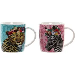 Compra MUG PORCELANA SET REGALO ANIMAL 36 CL SURTIDO SM165170 al mejor precio