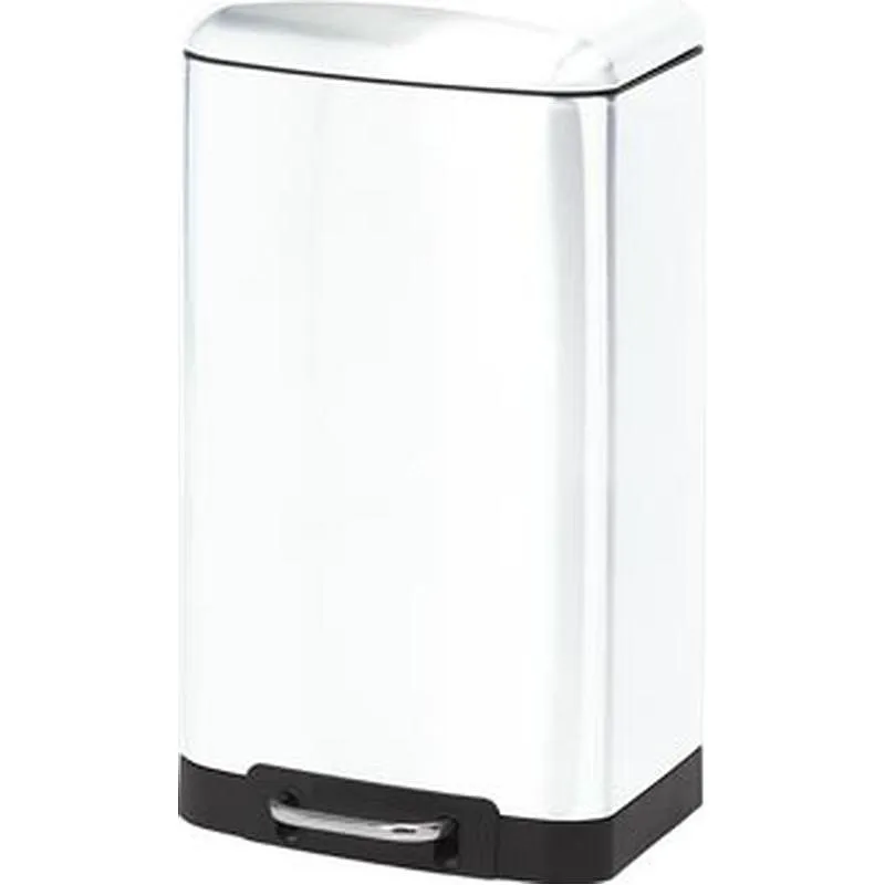 Compra CUBO PEDAL RECTANGULAR METALICO BLANCO 20 L DUETT 998020 500 al mejor precio