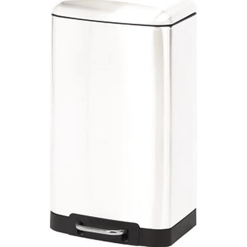 Compra CUBO PEDAL RECTANGULAR METALICO BLANCO 30 L DUETT 998030 500 al mejor precio