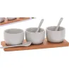 Compra SALSERAS SET APERITIVO BASE MADERA SET 7 PZS IMPORT 795880010 al mejor precio