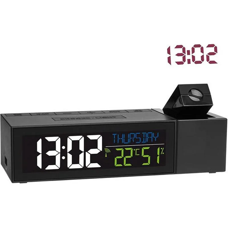Compra RELOJ PROYECTOR CON TERMOMETRO NEGRO OREGON 60.5014.01 al mejor precio
