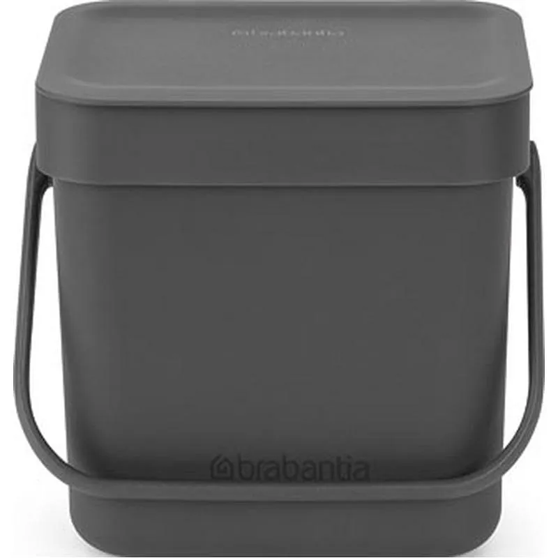 Compra CUBO RECICLAJE SORT & GO' GRIS 3 L BRABANTIA 20 98 88 al mejor precio