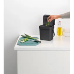 Compra CUBO RECICLAJE SORT & GO' GRIS 3 L BRABANTIA 20 98 88 al mejor precio