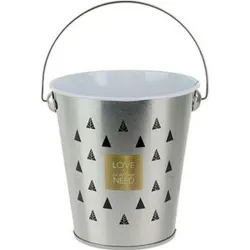 Compra CUBO MINI METALICO TAPAS SURTIDO PLATA NEGRO 11.5 X 16 X 10.5 KA2898 al mejor precio