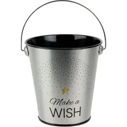 Compra CUBO MINI METALICO TAPAS SURTIDO PLATA NEGRO 11.5 X 16 X 10.5 KA2898 al mejor precio