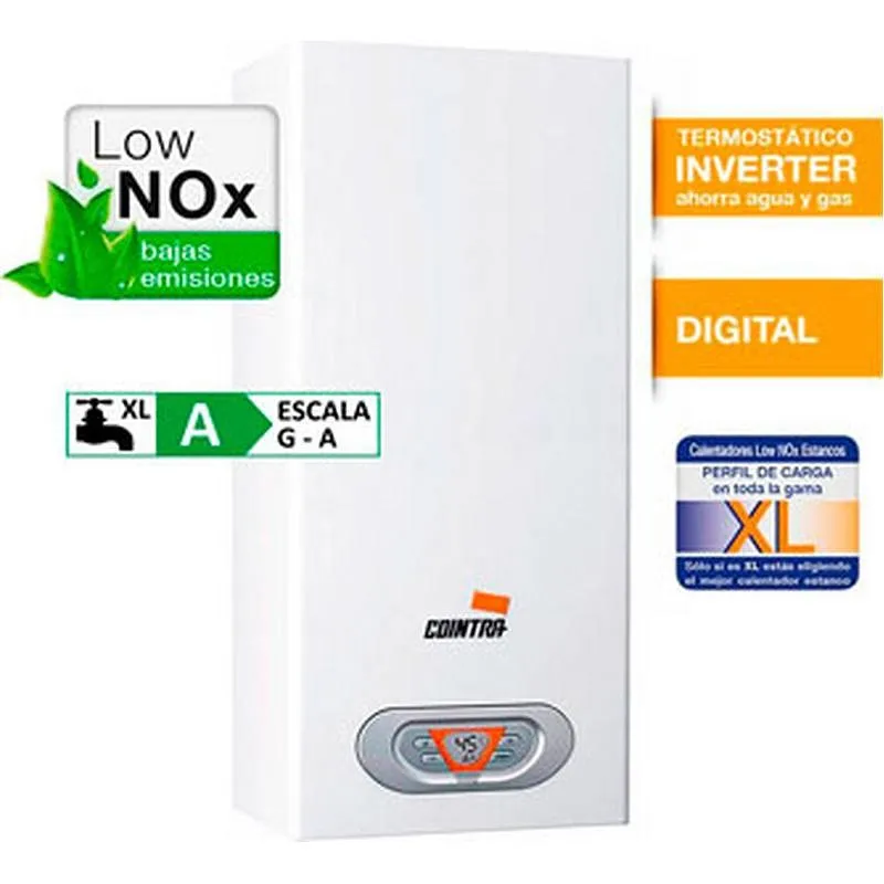 Compra CALENTADOR ESTANCO LOW NOX 10 L/M GAS NATURAL COINTRA CPE-10 T N al mejor precio