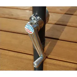 Compra PARASOL ALUMINIO ARENA 200 CM TUBO 32 MM CON MANIVELA IMPORT LYC-001 2 M SAND al mejor precio