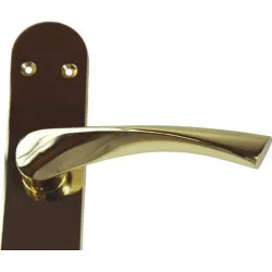 Compra MANILLA AMURA ZAMAK/ALUMINIO PLACA (JUEGO) DORADO BRILLANTE KYLATE ZR005 al mejor precio