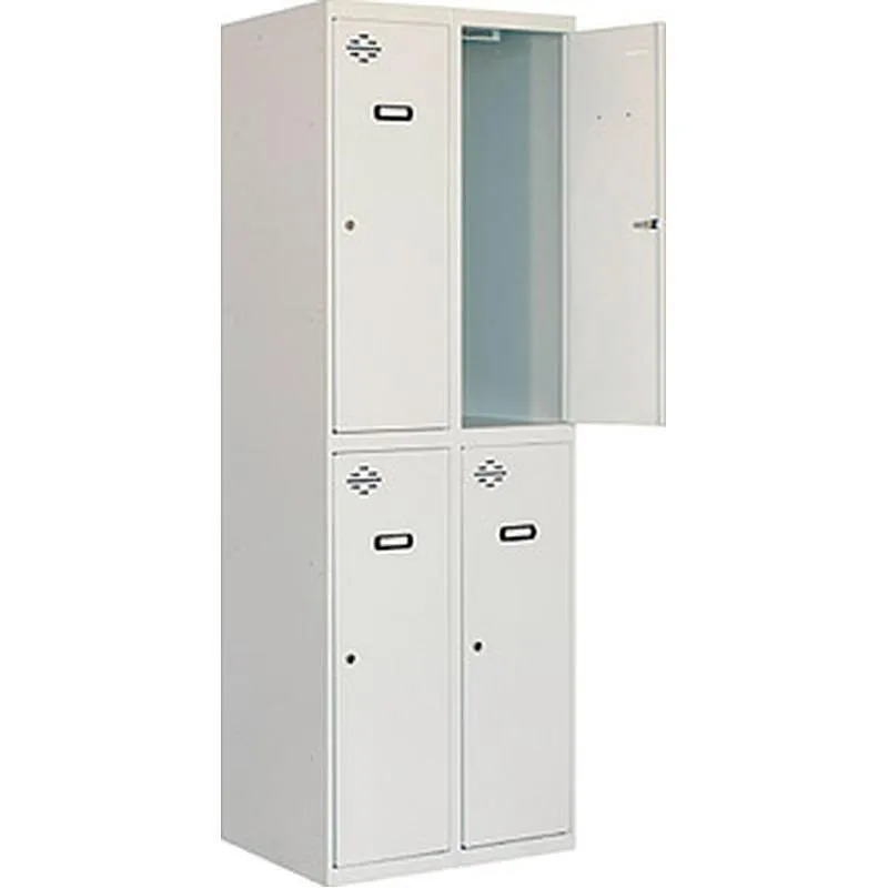 Compra TAQUILLA METAL VESTUARIO 2 CUERPOS 4 PUERTAS GRIS 180 X 50 X 60 CM (VENTA MONTADA) SIMONLOCKER 90233W2260 al mejor precio